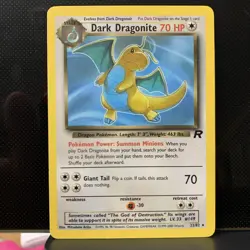 Dark Dragonite Non-Holo Card 22/82 Team Rocket Mitsuhiro Arita NM Vintage - Image 1
