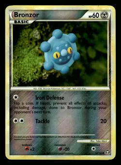 Pokemon Bronzor 58/102 Triumphant Reverse Holo Card - Image 1