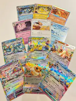 Pokemon Card Japanese Eevee Evolutions ex Set 12 Cards Lot Near Mint - Image 1