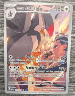 Pokemon TCG Larry's Staraptor 249/217 Illustration Rare Holo Card - Image 1