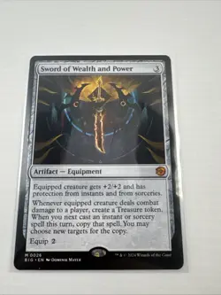 MTG; Sword of Wealth and Power; Outlaws of Thunder Junction: the Big Score (BIG) - Image 1