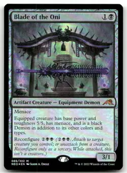 Blade of the Oni #89 (Foil) (NM) Kamigawa Neon Dynasty NEO Magic MTG - Image 1