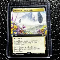 Abundant Countryside (Extended Art) Commander: Lorwyn Eclipsed Regular Mint Rare - Image 1