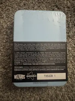 MTG TMNT Shredder Tin Blue 3 Play Boosters Magic Gathering Ninja Turtles Sealed - Image 2