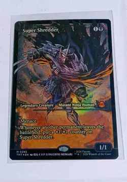 Super Shredder (Showcase) FOIL MTG Teenage Mutant Ninja Turtles M 285 Near Mint - Image 2
