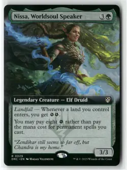Nissa, Worldsoul Speaker (Extended Art) R Commander: Aetherdrift 29 NM - Image 1