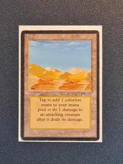 MTG Desert - Arabian Nights - Moderately Played Condition - Image 1