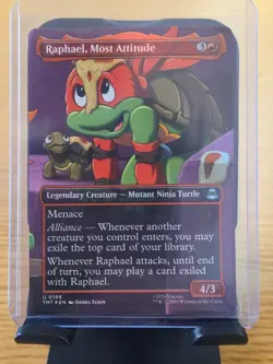 MTG Raphael, Most Attitude (Borderless) Teenage Mutant Ninja Turtles Foil - Image 1