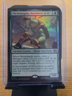 MTG Michelangelo, Weirdness to 11 Teenage Mutant Ninja Turtles Foil - Image 1