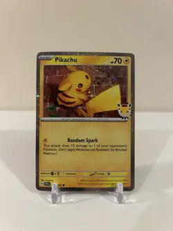 Pokemon 30th Anniversary Promo Pikachu 051/162 Holo Stamped NM - Image 1