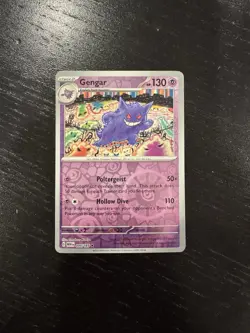 Gengar Reverse Holo NM 094/165 Scarlet & Violet 151 Pokemon Card - Image 1