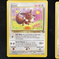 Vintage Pokemon TCG Lot - Vaporeon, Flareon, Dark Jolteon, Eevee (3) - LP - Image 5