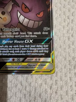 Pokemon Gengar & Mimikyu GX TAG TEAM Full Art Holo Ultra Rare 165/181 Team Up - Image 5