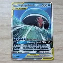 Pokemon Magikarp & Wailord GX TAG TEAM Promo Holo SM166 HP300 - Image 1