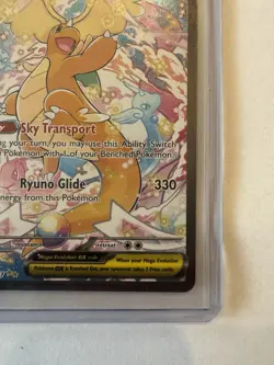 Mega Dragonite EX Secret Rare Full Art Holo ASC Set 290/217 Pokemon Card HP 370 - Image 5