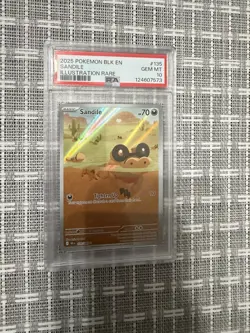 Pokemon TCG Sandile Illustration Rare 135/086 Black Bolt PSA 10 Gem Mint - Image 1