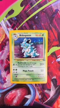 Pokemon TCG Nidoqueen Jungle 7/64 Holo Unlimited Holo Rare - Image 1