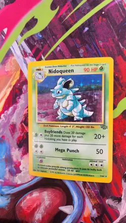 Pokemon TCG Nidoqueen Jungle 7/64 Holo Unlimited Holo Rare - Image 2