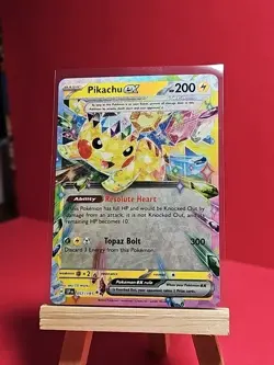 Pikachu EX 057/191 Full Art NM/M Surging Sparks Pokemon Card - Image 3