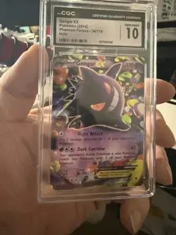 2014 POKEMON PHANTOM FORCES GENGAR EX #34 CGC 10 GEM MINT - Image 1