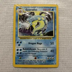 Pokemon TCG Gyarados Holo Rare Base Set 6/102 - HP - Image 1