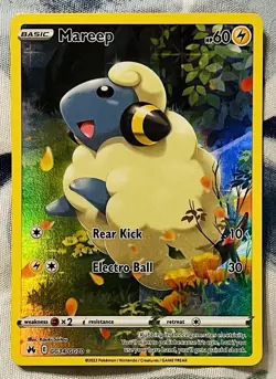 Pokemon TCG Mareep GG34/GG70 Crown Zenith Galarian Gallery Ultra Rare Holo NM - Image 1