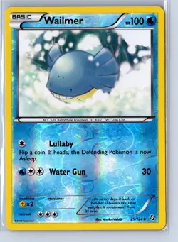 Pokemon: Dragons Exalted Wailmer #25/124 Uncommon,Reverse Holo .VO5 - Image 1