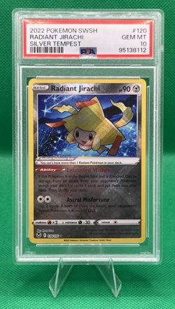 Pokemon TCG Radiant Jirachi 120/195 SWSH12 Silver Tempest PSA 10 GEM MINT 💎 - Image 1