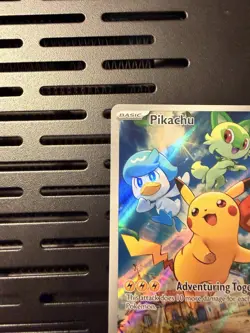 Pokemon Pikachu Promo Full Art Holo Card SVP Black Star 027 Scarlet & Violet - Image 5