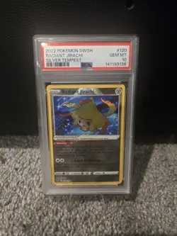 Radiant Jirachi PSA 10 Gem Mint 120/195 – Silver Tempest Pokemon Card Holo Rare - Image 1