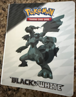 Pokemon Black & White 2011 Mini Binder Portfolio Zekrom Reshiram Card Sleeve - Image 1