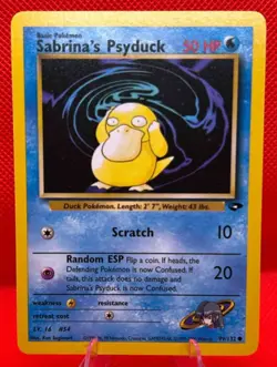 2000 Pokemon Gym Challenge Sabrina's Psyduck #99/132 - Image 1
