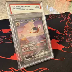 2023 POKEMON MEW EN-151 SPECIAL ILLUSTRATION RARE #199 CHARIZARD EX PSA 8 - Image 2