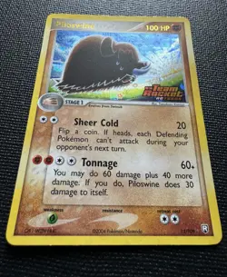 Pokemon TCG Piloswine 13/109 EX Team Rocket Returns Reverse Holo STAMPED Rare - Image 4