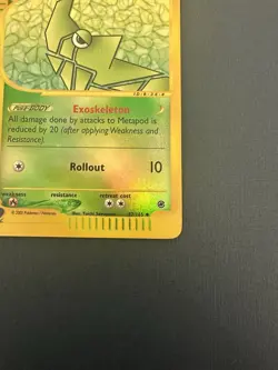 Pokemon TCG Metapod Reverse Holo Card #87/165 Expedition E-Reader Series NM - Image 3