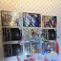 Pokemon TCG 9 Card Lot Full Art Holo V Slowking Calyrex Regigigas Blastoise - Image 1