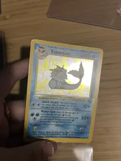 Vaporeon Holo 12/64 1st Edition Jungle 1999 Pokemon Card - Image 4