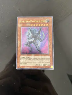 Yu-Gi-Oh! Konami Evil Hero Malicious Edge GLAS-EN003 Effect Gladiator's Assault - Image 1