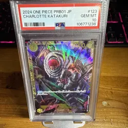 CHARLOTTE KATAKURI OP03-123 SEC ONE PIECE CARD JAPANESE PSA 10 - Image 5