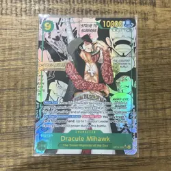 One Piece CCG Dracule Mihawk OP14-119 Manga Alt Art CLEAN - Image 1