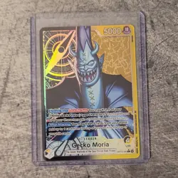 Bandai One Piece CCG Gecko Moria Leader Holo Special OP14-080 5000 Power Card - Image 1
