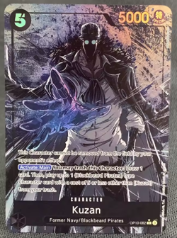 Kuzan OP10-082 Royal Blood Shiny Foil One Piece Custom Playtest Card - Image 1