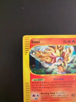 Entei - H8/H32 - Pokemon Aquapolis Holo Rare Card Singles - Image 2