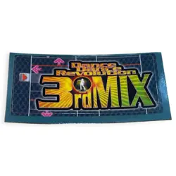 Sony PlayStation 1 PS1 Dance Dance Revolution 3rd Mix DDR Memory Card Sticker - Image 1
