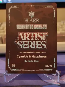 VCard Awakened Worlds: First Edition - Cyanide ART CARD - Kayla Cline - Image 2