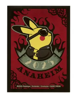2025 Anaheim Pikachu Rockabilly Individual Card Sleeve Pokemon Championships - Image 1