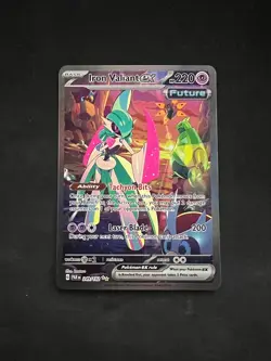 Iron Valiant ex 249/182 Pokemon Scarlet and Violet Paradox Rift Card Near Mint - Image 1