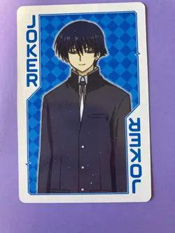 Anime Angels Beats Playing Card Collection Joker Yuzuru Otonashi Blue 2010 Japan - Image 3