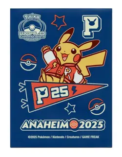 2025 Anaheim Varsity Blue Pikachu Individual Card Sleeve Pokemon Championships - Image 3