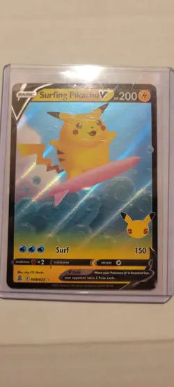 Celebrations Surfing Pikachu V Holofoil 008/025 Pokemon Card - Image 1